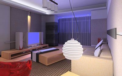 金沙威尼斯欢乐娱人城电视背景墙效果图 给你绝对的视觉享受(组图)(图10)